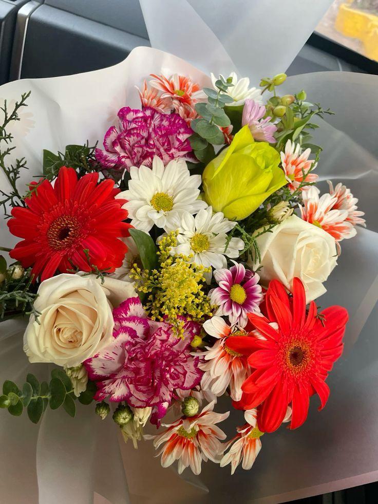 Sunlit Devotion yellow gerberas and daisies bouquet handcrafted in Ooty