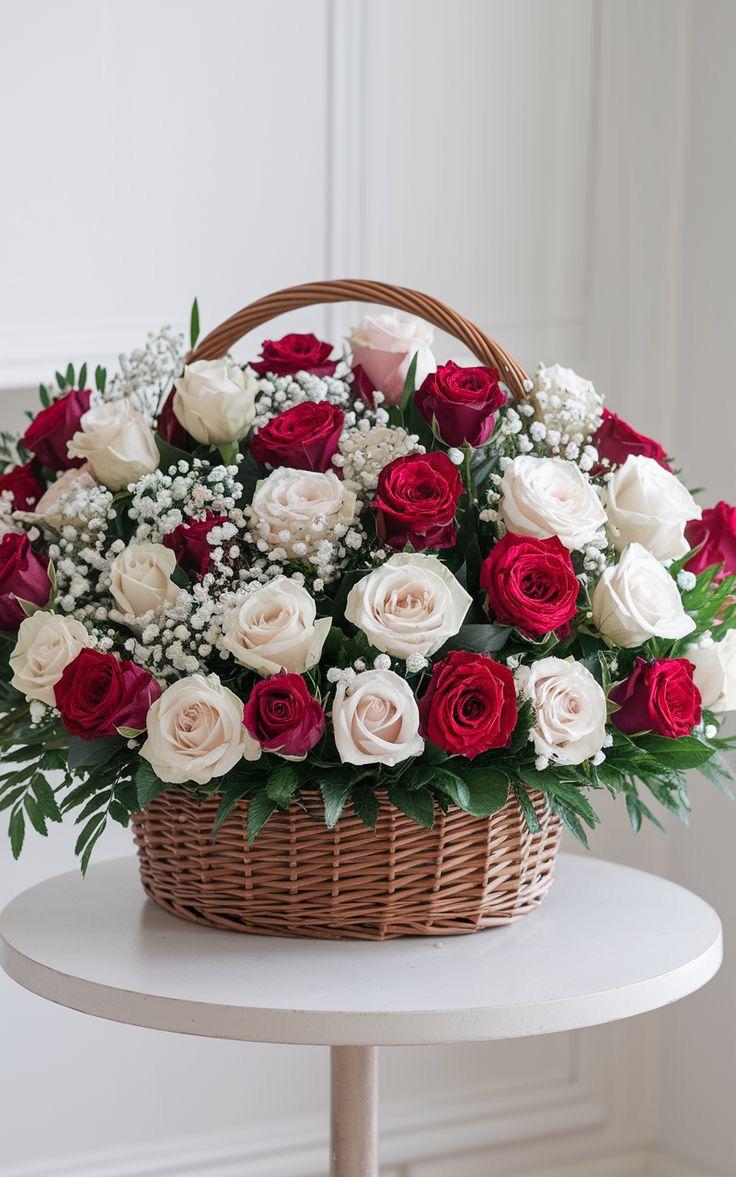Pearl Serenade white lilies and cream roses with Nilgiri eucalyptus